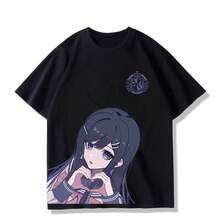 Camiseta Danganronpa Chigusa Hinata, top de manga corta, mercancía de anime, ropa de estudiante para hombres y mujeres, verano. - Blanco - Ver 5