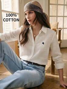 Blusa de mujer con ribete de encaje de color contrastante y cintura ajustable, adecuada para oficina, viajes, negocios, lugar de trabajo, ocasiones sociales, ceremonia de graduación, elegante transporte urbano, uso casual diario, estilo retro de los 90, invitada de boda, dama de honor, anfitriona, salir, citas, fiestas, reuniones, viajes de ocio, festivales de música en el campo, atuendo sencillo, brunch, té, atuendo de aeropuerto - Blanco - Ver 12
