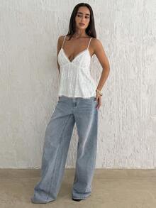 Camiseta de mujer con decoración de lentejuelas - Blanco 2 - Ver 5