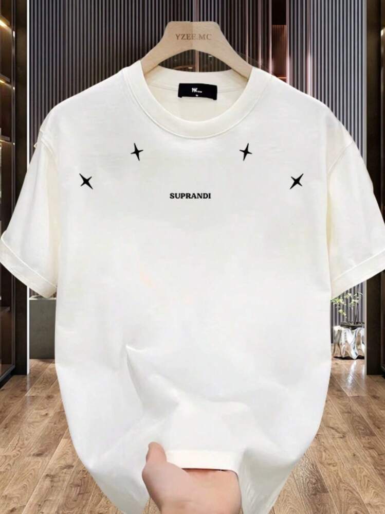 [10% Discount] Outlet Store: American Style Short Sleeve T-Shirt, Loose Fit, Round Neck - 黑色 - 查看 7