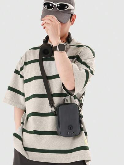 1pc Men's Business Messenger Bag - Large Capacity Waterproof Durable Commuter Shoulder Bag - Premium Oxford Cloth Lightweight Design