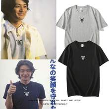 Camiseta de Yoji enmascarado de quinta generación, del mismo estilo que la de  enmascarado Kuuga, de manga corta, mercancía de Emperor Rider, corte holgado 555. - Blanco - Ver 4