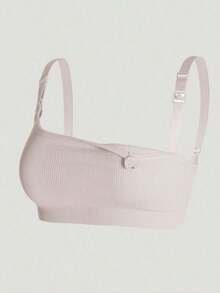 Set de 5 sujetadores de maternidad y lactancia, sujetador sin costuras cómodo con desabroche frontal, brasier de alimentación sexy minimalista de varios colores para el embarazo y el posparto - Multicolor 4 - Ver 8
