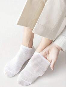 30 Pairs Solid Color Comfortable Lightweight Low-Cut Socks, Available In 1/10/20/30 Pairs - Multicolor - View 2