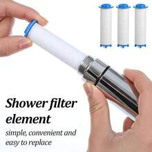 Bộ vòi sen cầm tay 5 chế độ áp lực cao với công tắc tiết kiệm nước, bộ lọc nước cứng, bao gồm 8 bộ lọc, ống dẫn và giá đỡ, thích hợp cho phòng tắm, xe RV, chăm sóc thú cưng và salon. - Bộ vòi sen - Xem 6