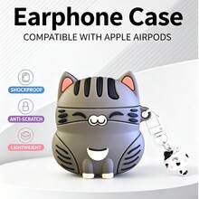 Estojo de Fone de Ouvido em Formato de Gato Compatível com os Modelos Mais Recentes Apple Pro 3 e Air 1/2/3/4/Pro/Pro 2/Pro 3 Um Acessório de Estimação Indispensável para Donos de Gatos - Multicolorido - Visão 12