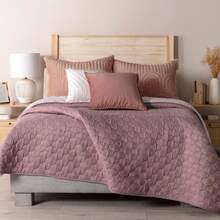 Novo Ultra Light Double Duvet Plain And Printed Vianney Various Colors Two Views Thin - 淡紫色 - 查看 2