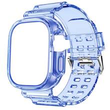 BEIMUSON Funda protectora transparente todo en uno para Apple Watch Ultra, Series 11/10/9/8/7/6/5/4/3, cobertura completa a prueba de golpes, carcasa blanda, ligera y duradera, instalación sin herramientas - Multicolor - Ver 17