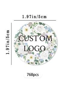 [客製化] 48/96/192/384/768張 2英吋客製化貼紙/Logo貼紙/婚禮貼紙/個性化貼紙，客製化品牌封印貼紙，適用於創業公司、婚禮、禮品與促銷 - 客製化貼紙、客製化Logo封印貼紙、洗禮貼紙、個性化貼紙 - 單件 - 查看 7