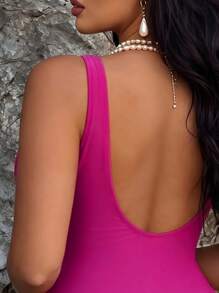 Taglie forti Monopezzi - Rosso rosa - 17R - Visualizzare 5