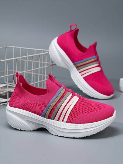 Zapatillas casuales de mujer con suela gruesa, cordones y suela blanda antideslizante, versátiles y cómodas