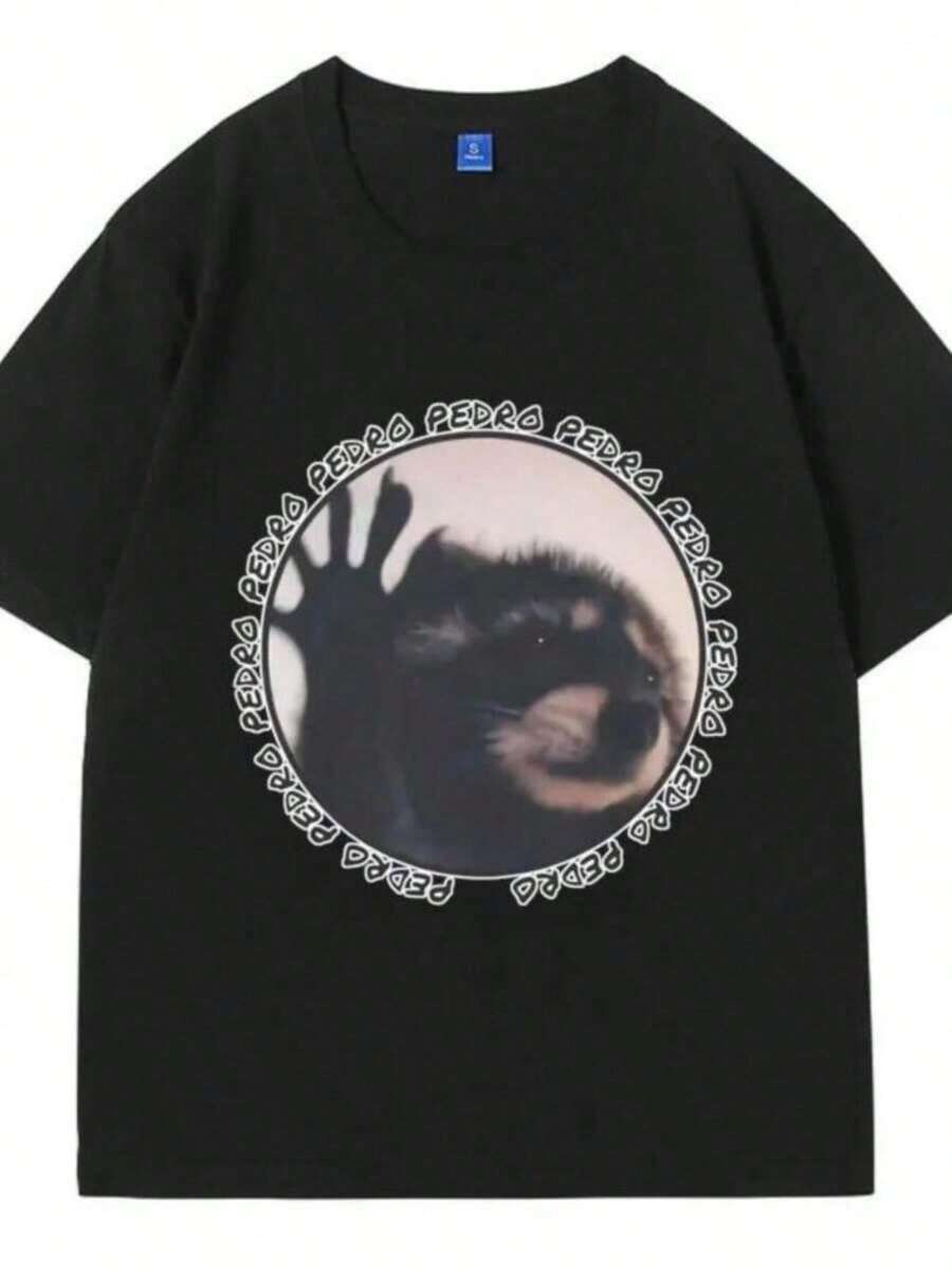 Camisetas estampadas de moda para mujer, tops de estilo urbano de talla grande, camisetas de verano cómodas y elegantes que combinan con todo. Camiseta con estampado gráfico de la cantante Melanie Martinez para hombre y mujer, camisetas vintage de talla grande estilo Harajuku, camisetas de algodón de manga corta 70230. - Negro - Ver 1