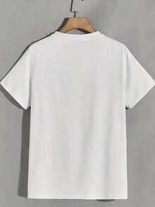 Camiseta de hombre de estilo casual y a la moda, color limón y lima, de diseño italiano. |   Estampados de Árbol de Limón y  de Amalfi, Diseño con Texto Italiano, Camiseta Casual de Manga Corta y Cuello Redondo para Verano, Ropa Casual de Estilo Italiano (Estilo Logo Limonello Italia), Cómoda, Holgada DEUV - Blanco - Ver 4