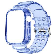 BEIMUSON Funda protectora transparente todo en uno para Apple Watch Ultra, Series 11/10/9/8/7/6/5/4/3, cobertura completa a prueba de golpes, carcasa blanda, ligera y duradera, instalación sin herramientas - Multicolor - Ver 18