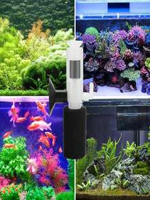 1件裝小型超薄水族過濾器，靜音潛水式增氧過濾器，3合1水族氧氣海綿過濾器，水族用品，多功能魚類配件，超靜音透明外掛式水族過濾，適用於各種尺寸魚缸 - A型 - 查看 8