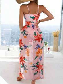 Swimsuits For Woman Summer Beach 3packs Floral Print Ruffle Hem Bikini Set & Beach Bikini Set - 黃色 - 查看 9