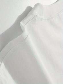 Camiseta unisex de manga corta, 100% algodón peinado grueso de primera calidad, cuello redondo, diseño pixelado elegante, estilo 2026. - Blanco - Ver 4