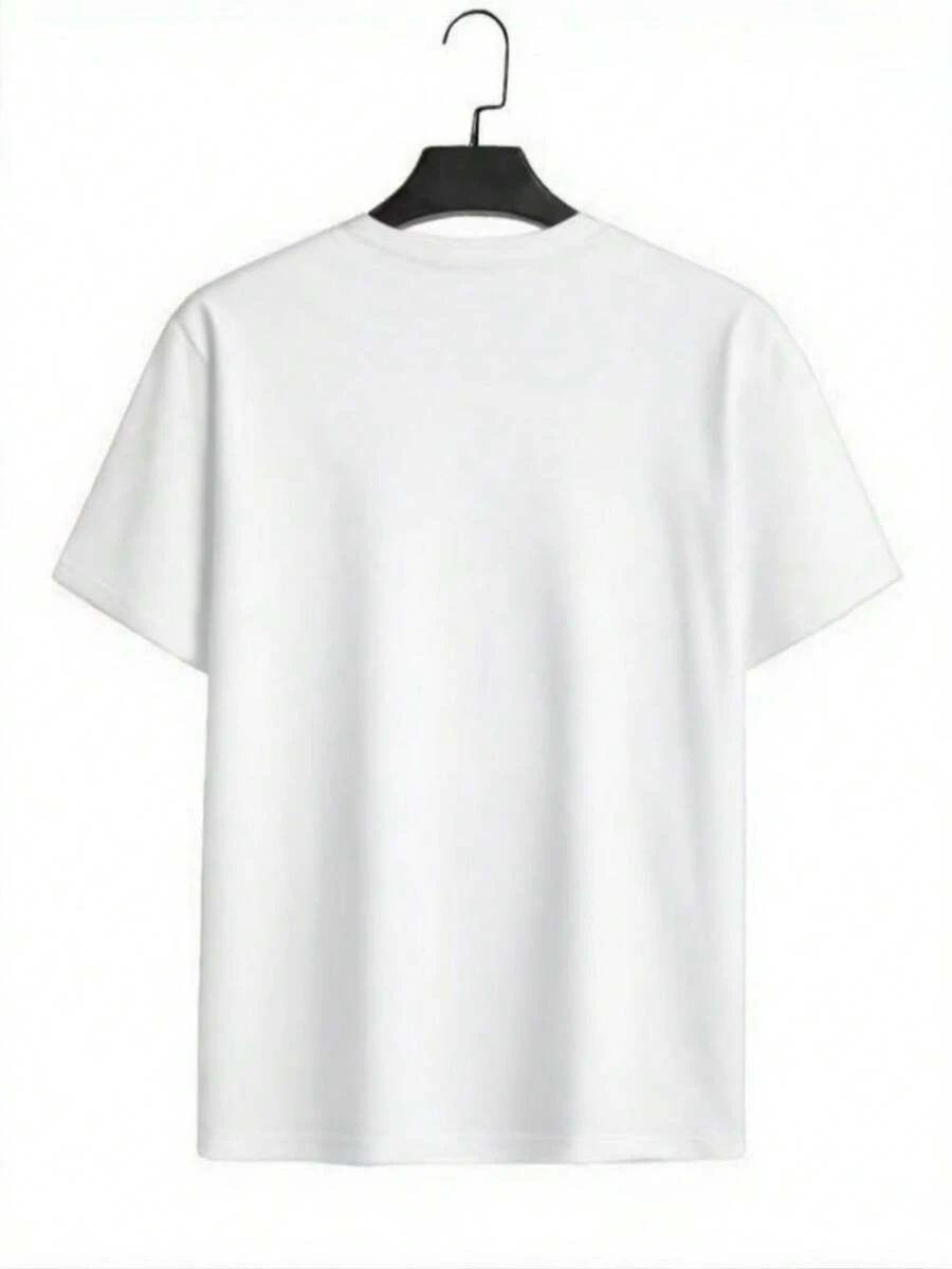 Camiseta impresa para hombres y mujeres - Blanco - Ver 1
