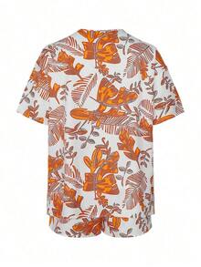 Conjunto de dos piezas para mujer para uso diario - Naranja - Ver 4