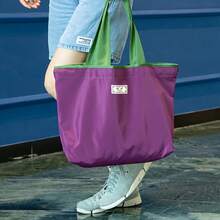 Bolso de hombro plegable, bolsa de compras portátil para supermercado, de gran capacidad - Multicolor - Ver 4
