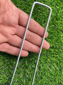 30/50pcs Metal U-Shaped Ground Stakes, Landscape Fabric Fixing Pins, Suitable For Control Film, Artificial Turf And Garden Fixing - Multicolor - View 18