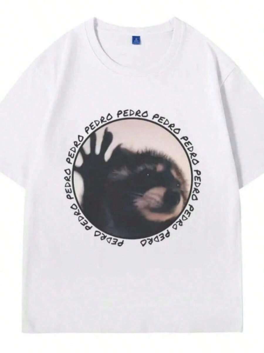 Printed T-Shirts For Women, Plus-Size Urban Style Tops, Comfortable And Stylish Summer T-Shirts That Go With Everything. Graphic Print T-Shirt Of Singer For Men And Women, Plus-Size Vintage Harajuku Style T-Shirts, Short-Sleeved Cotton T-Shirts 70230. - 白色 - 查看 1