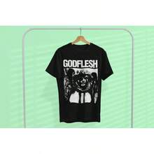 Camiseta de la banda Godflesh Industrial: Camiseta gráfica de algodón - Negro - Ver 1