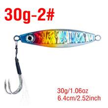 1 Buah Umpan Logam Tenggelam Pendek, Umpan Ikan Timah Holografik dengan Mata 3D untuk Memancing dari Pantai, Lepas Pantai, dan Perahu, Ikan Bass dan Makarel - 2# - View 14