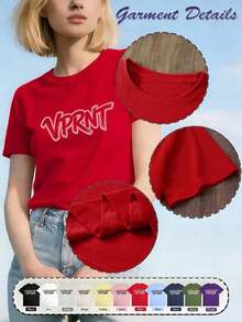 Camiseta de Moda 100% Algodón para Mamá en San Valentín, Camiseta Retro para Mamá, Regalo de San Valentín para Mamá, Regalo para Nueva Mamá, Anuncio de Embarazo, Camiseta de San Valentín - Ropa Diaria Unisex para Mujer y Hombre - Estilo Vintage Urbano, Camiseta Unisex Holgada de Algodón de Manga Corta con Cuello Redondo - Rojo - Ver 2