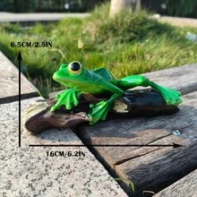 1个夏季青蛙花园装饰雕像，适用于庭院、草坪、后院、户外装饰 - DY2502 - 查看 2