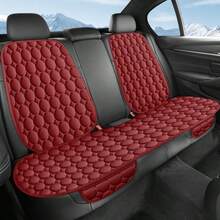 3pcs Plush Round Pattern Car Seat Cushion, Soft Short Plush Comfortable, No Binding, Breathable, Fit For Rear 3 Seats With Backrest, 4 Seasons Rear Seat Pad, Suitable For Sedan, MPV, SUV, Truck, RV - Multicolor - View 7