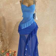 Women Midi Dresses - 藍色 - 查看 1
