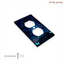 1pc Fairy Tree House Night Light Switch Panel Cover, 2D Printed, PC Plastic Material, Decorative Cover For Bedroom/Kitchen/Living Room - Multicolor - View 12