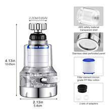Faucet Water Filter - Suitable For Washing Fruits, Vegetables And Daily Use, Splash-Proof Design, Equipped With Rotatable Faucet Sprayer - View 2