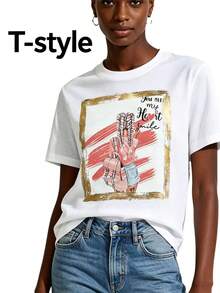Women T-Shirts - White - View 5