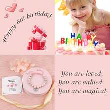 Birthday Gifts For Girls, Beaded Bracelets As 1/2 1 2 3 4 5 6 7 8 9 10 11 12 13 14 15 16 Year Old Birthday Gift, Adjustable Cross/Pearl Bracelet As Happy Birthday Gifts For Daughter - Sinh nhật thứ 11 - Xem 6