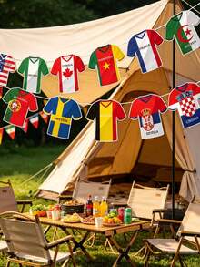 49 piezas Guirnalda de Banderas Nacionales de Fútbol, Banderas Internacionales de Países para Fiesta Temática de Deportes, Evento y Celebración al Aire Libre, Fans de Fútbol, Decoración de Competencia Deportiva (Excluyendo los Primeros 48 Equipos) - Bandera de la Copa del Mundo - Ver 8