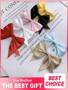 10pcs Handmade Satin Ribbon Bows - Invitation Decoration - Gift Wrapping Ribbons - Multi-Color - Handicraft Sewing Supplies - Gift Wrapping Bows - Multicolor - View 4