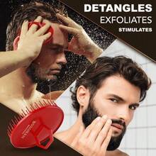 1pcs Hair Cleaning And Massage Brush For Adults, Suitable For Both Men And Women, Designed To Alleviate Itching And Dandruff During Hair Washing - Black - View 3