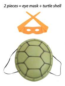 Thicker Version Realistic EVA Turtle Shell Prop, Interesting & Cute, Suitable For Dance Performance, Holiday Costume, Halloween - Green - View 12