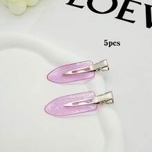 5pcs/20pcs/30pcs Women's Minimalist Versatile Alligator Hair Clips Hair Accessories For Daily Casual Vacation Outing Wear - Mauve Purple - View 12