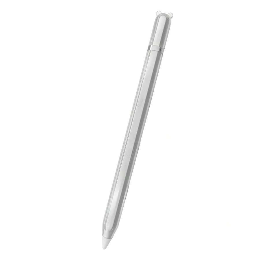Estuche para bolígrafo de material TPU con diseño de dibujos animados de animales, compatible con Apple Pencil Pro y Pencil de 2ª generación, funda protectora antideslizante compatible con bolígrafo de dibujo de Apple - transparente - Ver 1