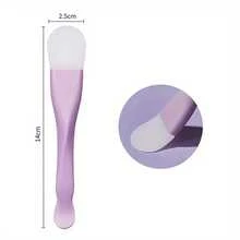 Double Head Silicone Mask Brush, Soft Mud Mask Applicator - Hồng - Xem 9