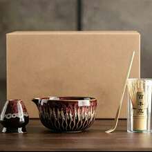 Matcha Set Includes Matcha Whisk, Handmade Matcha Bowl And Ceramic Whisk Holder | Gift Set - Random Style and Color - View 12