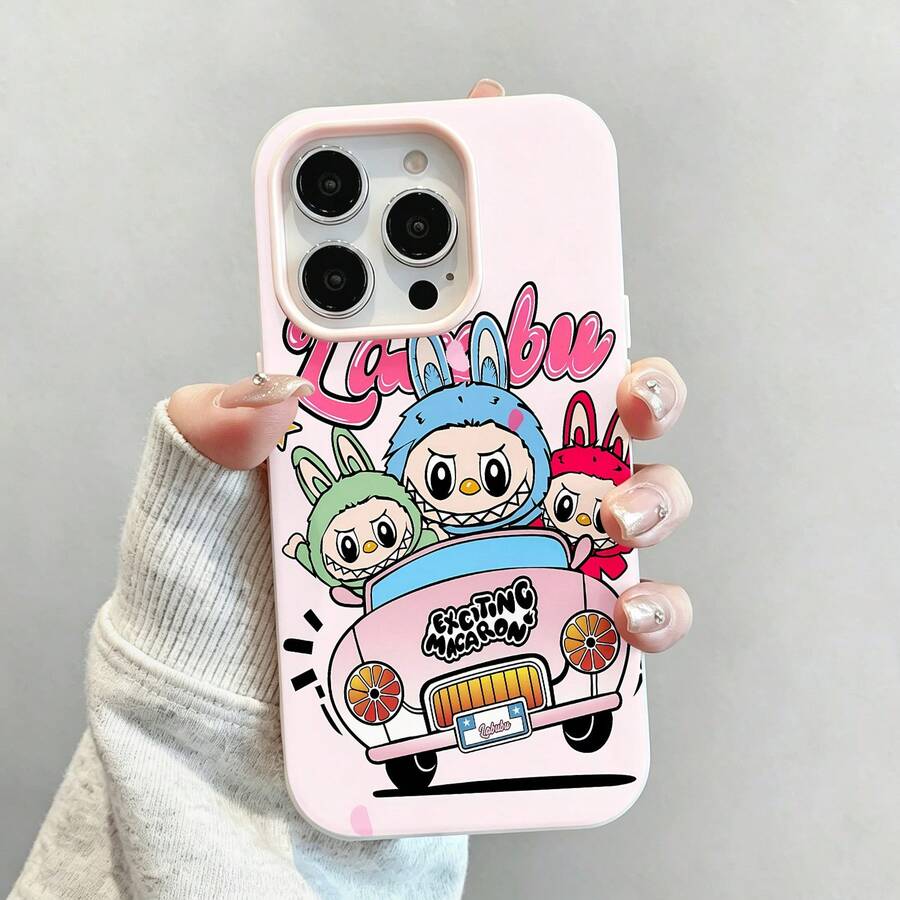 rosa azul verde coche divertido.funda de teléfono Fundas compatibles con ,Apple,VIVO,OPPO,,, y Honor.Fabricadas en silicona TPU,ofrecen protección contra golpes y caídas. - Rosa - Ver 1