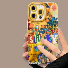 Tema de la estrella solar amarilla y naranja de Sallyfunda de teléfono Fundas compatibles con ,Apple,VIVO,OPPO,,, y Honor.Fabricadas en silicona TPU,ofrecen protección contra golpes y caídas.regalos para mamá - Blanco - Ver 4