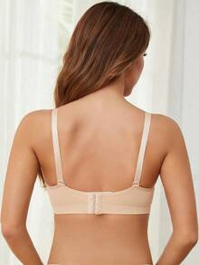 Set de 5 sujetadores de maternidad y lactancia, sujetador sin costuras cómodo con desabroche frontal, brasier de alimentación sexy minimalista de varios colores para el embarazo y el posparto - Multicolor 4 - Ver 3