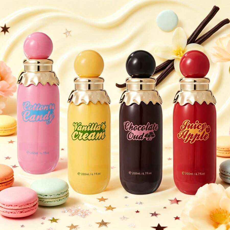 Nước xịt phòng hương vani 200ml, sản phẩm bán chạy nhất của TK, 4 mùi hương: Kẹo bông, Vani, Sô cô la táo, hương thơm lâu dài, hỗn hợp hương thơm cao cấp, cảm giác sang trọng, quà tặng lý tưởng, mùi hương dịu nhẹ, hương thơm độc đáo, thích hợp sử dụng hàng ngày cho các vật dụng như vải vóc, quần áo, quần tây, váy để khử mùi. - nhiều màu - Xem 1