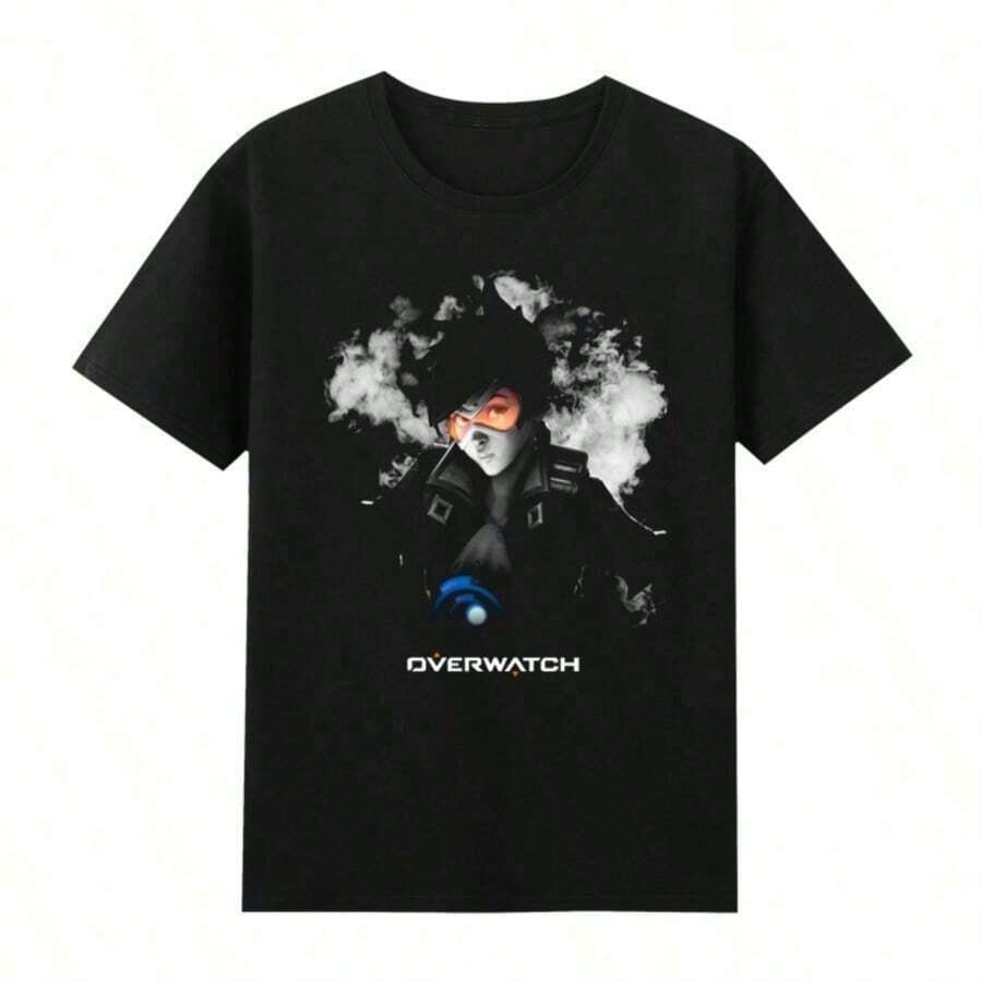 Cute Unisex Premium Casual T-Shirts, COOL SUMMER 2025, Luxury Short Sleeve T-Shirts For Men And Women, Soft Cotton Loose Fit Clothing, Novelty, Luxury Summer T-Shirt For Men With Graphic Print - 黑色 7 - 查看 1