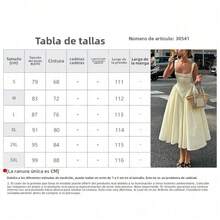 Vestido largo primavera 2026, tirantes estampado ajustado, estilo fresco y dulce - Amarillo - Ver 4
